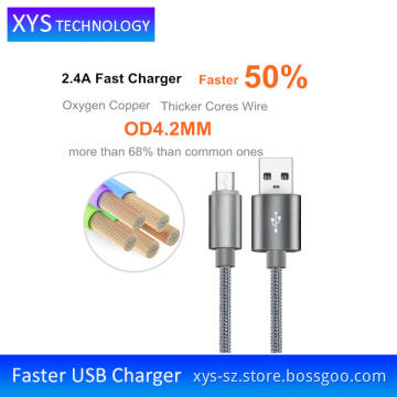 2016 New Arrival Faster Micro USB Charging Cable, Popular USB Cable Charger/